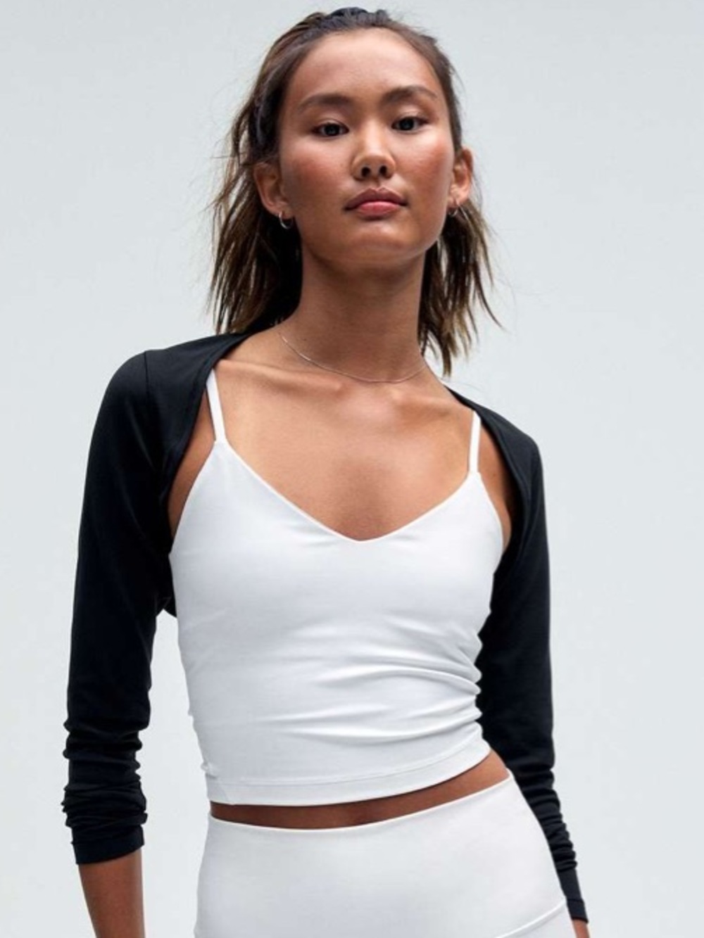 lululemon White Align Cropped Cami